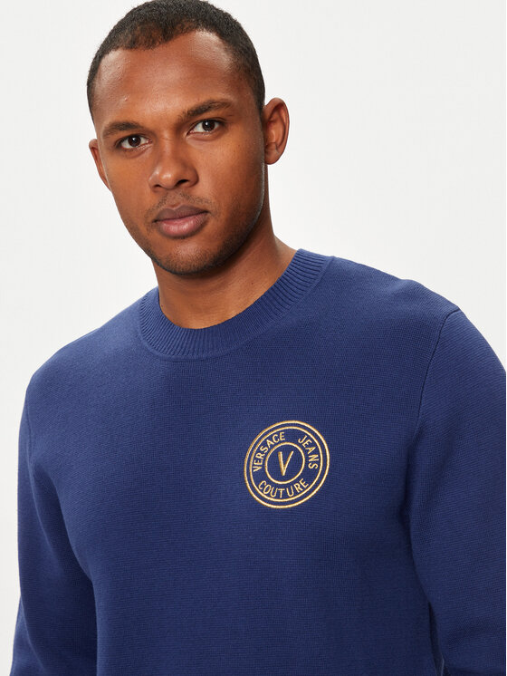 Versace Jeans Couture Pull 77GAFMH7 Bleu Regular Fit