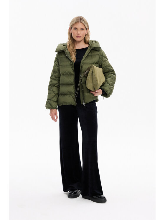 Deni Cler Milano Deni Cler Milano Kurtka zimowa T-DC-9067-F5-41-49-1 Zielony Regular Fit