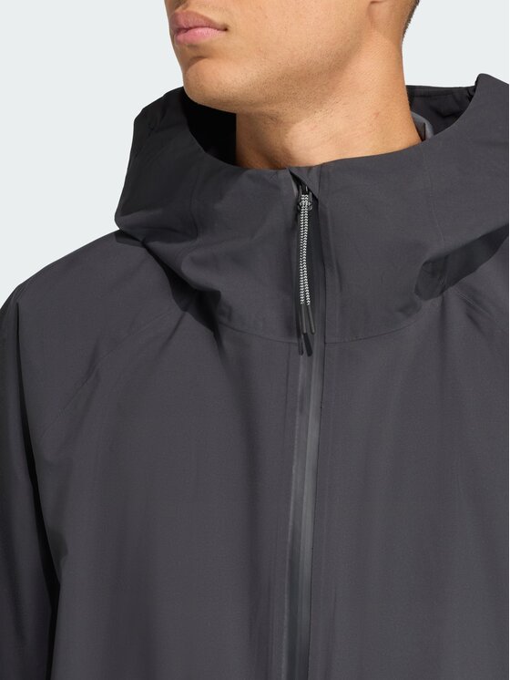 adidas adidas Kurtka przeciwdeszczowa 154711 Czarny Loose Fit
