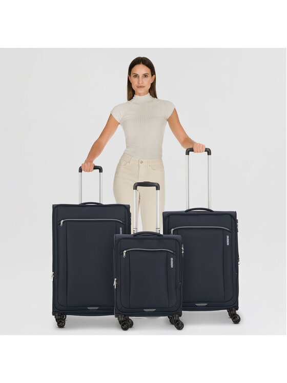 American Tourister American Tourister Komplet walizek 321342 Błękitny