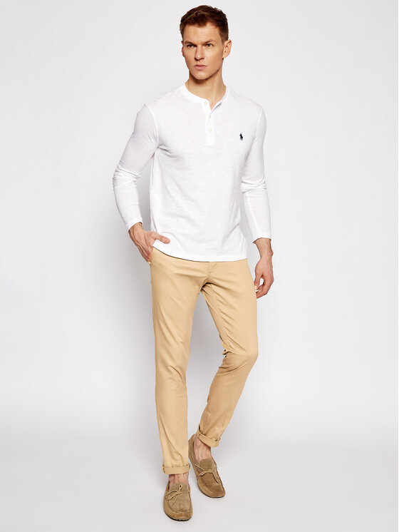 Polo Ralph Lauren Polo Ralph Lauren Longsleeve krekls Lsl 710790058002 Balts Regular Fit