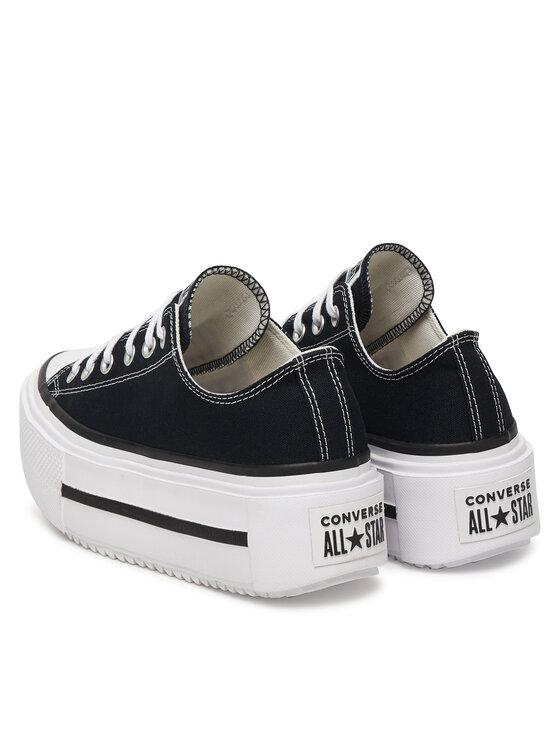 Converse Converse Sneakers aus Stoff Chuck Taylor All Star Lift Double Stack Platform A15490C Schwarz