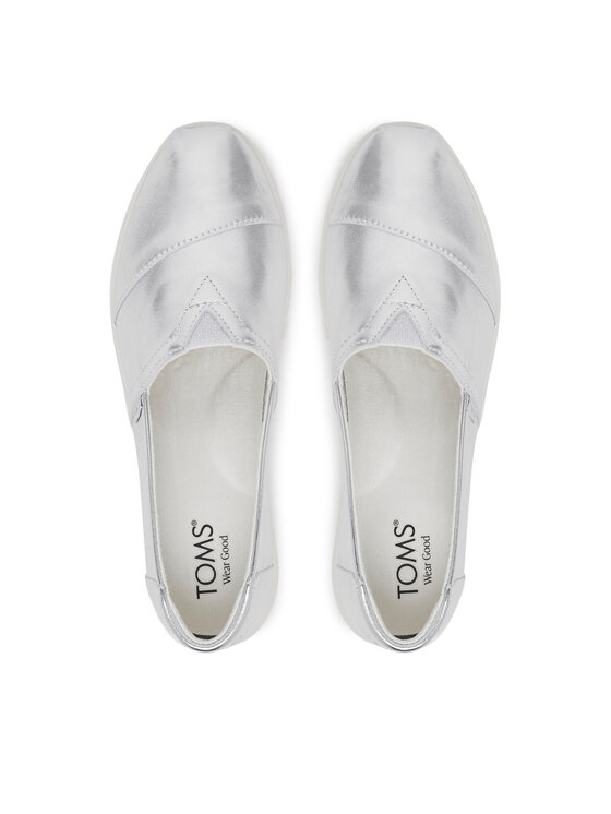Toms Toms Туфлі Alpargata Plus 10021745 Срібний