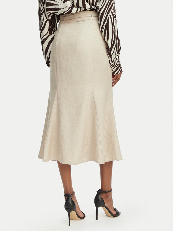 Guess Guess Midi svārki W6GD69 W2092 Gaiši bēša Regular Fit