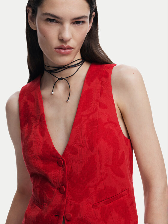 Desigual Desigual Жилет Portland 25SWEW24 Червоний Regular Fit