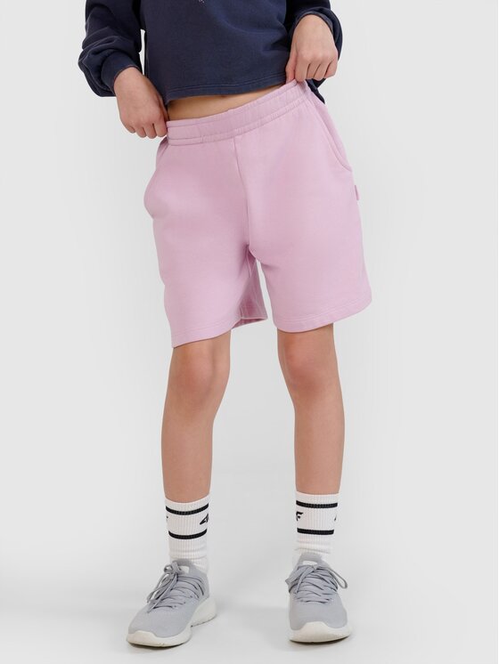 4F 4F Szorty sportowe 4FJWspring_summer_2025TSHOF483 Fioletowy jasny Regular Fit