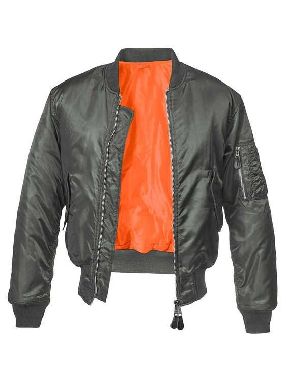 Brandit Brandit Kurtka bomber 3149.5.L Szary Regular Fit