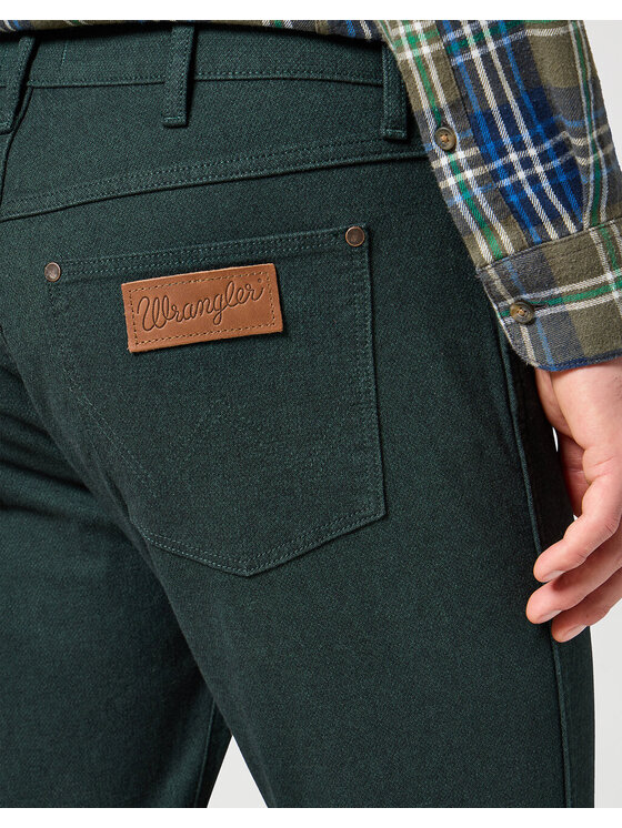Wrangler Wrangler Jeansy GREENSBORO Zielony Regular Fit