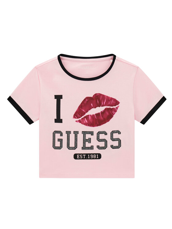 Guess Tricou J6YI11 K3716 Roz Regular Fit
