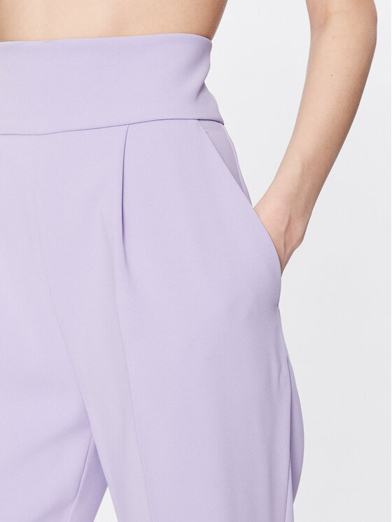 PINKO Pinko Medžiaginės kelnės Natalia 100052 7624 Violetinė Regular Fit