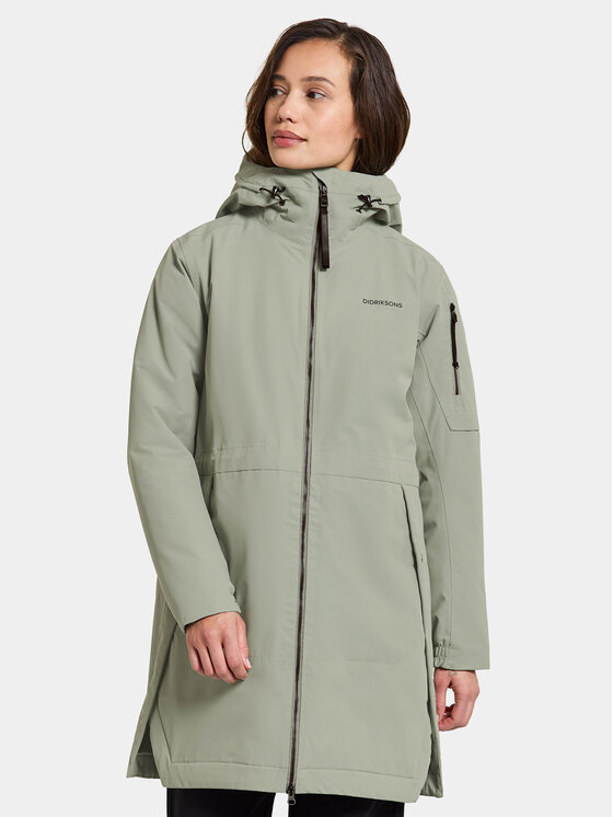 Didriksons Didriksons Striukė Ella Wns Parka 2 504835 Žalia Regular Fit