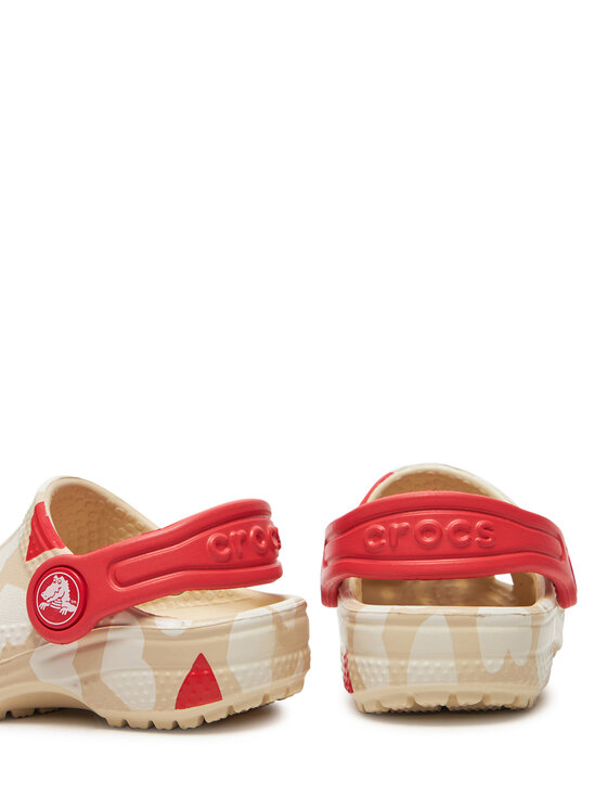 Crocs Crocs Παντόφλες Classic Heart Print Clog T 206832 Μπεζ