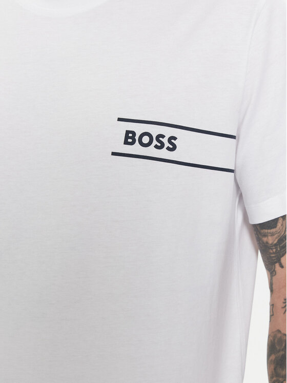 BOSS Boss Majica 50514914 Bela Regular Fit