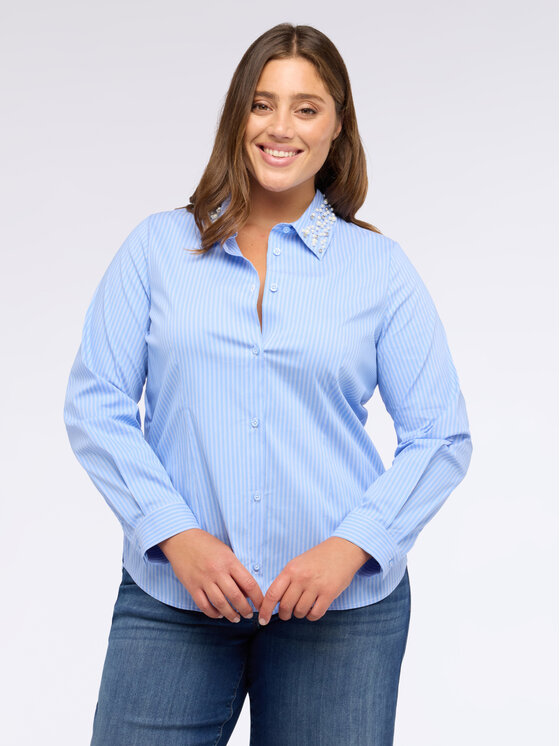 Fiorella Rubino Fiorella Rubino Koszula 5120T001363N0R4 Turkusowy A-Line Fit