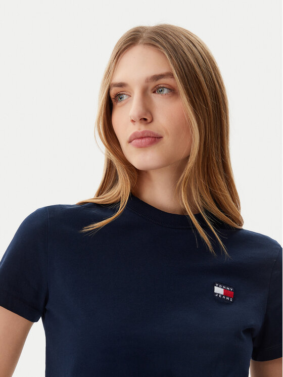 Tommy Jeans Tommy Jeans T-krekls DW0DW20153 Tumši zils Regular Fit