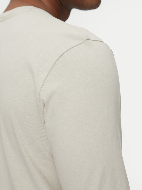 BOSS BOSS Pikkade varrukatega T-särk Tacks 50512111 Beež Regular Fit