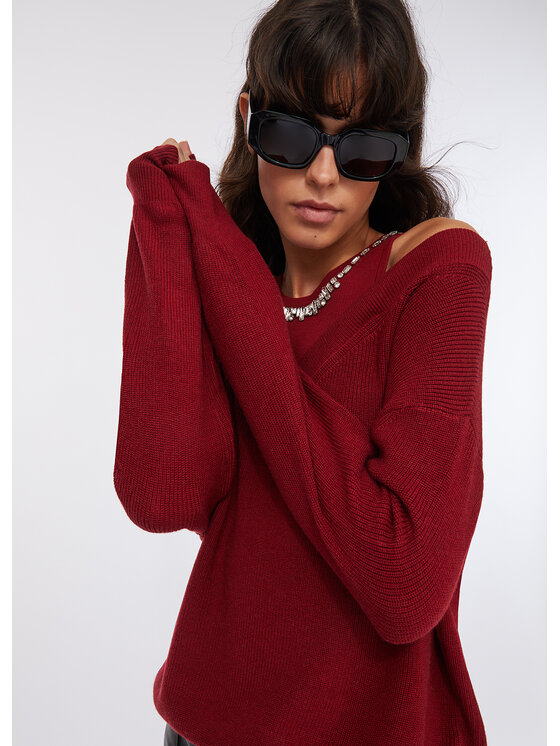 Liu Jo Liu Jo Maglione MF5126MA85QD6591 Rosso Regular Fit