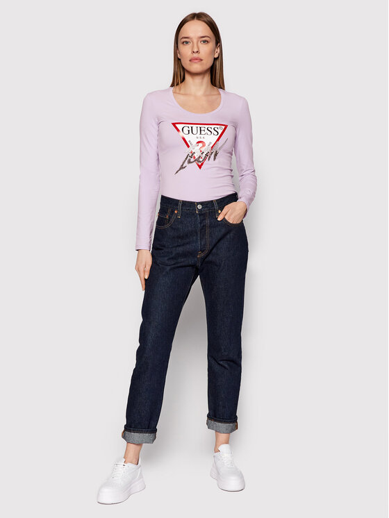 Blusa Icon W2GI01 J1300 Viola Slim Fit