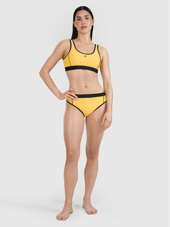 4F 4F Dół od bikini CHILLY WAVES Żółty