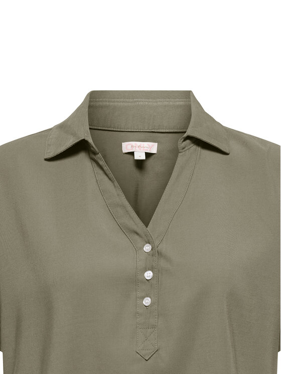 ONLY ONLY Polo Aris 15364279 Verde Loose Fit