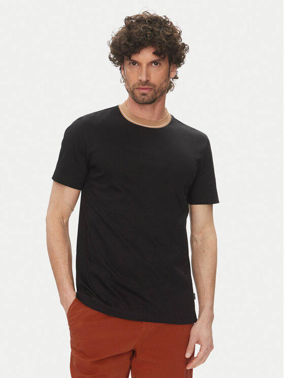 BOSS BOSS Póló H-Tessler 199 50531793 Fekete Slim Fit