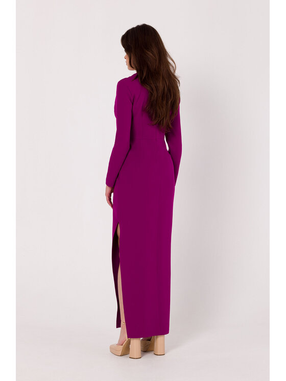 Makover Makover Sukienka codzienna K180 Różowy Modern Fit