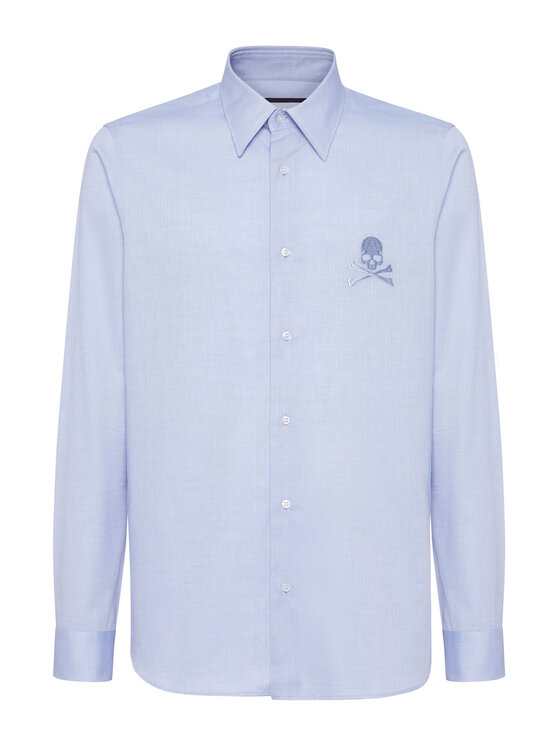 PHILIPP PLEIN PHILIPP PLEIN Koszula 25537 Niebieski jasny Regular Fit