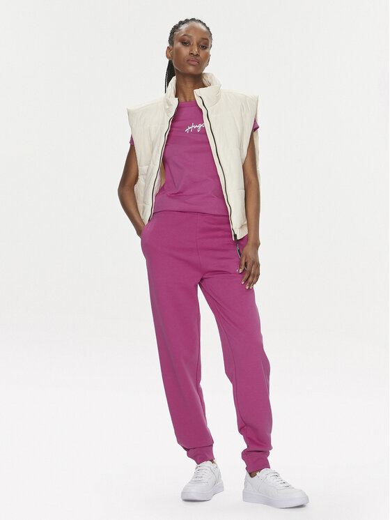 HUGO Hugo Melegítő alsó Easy 50509171 Rózsaszín Relaxed Fit