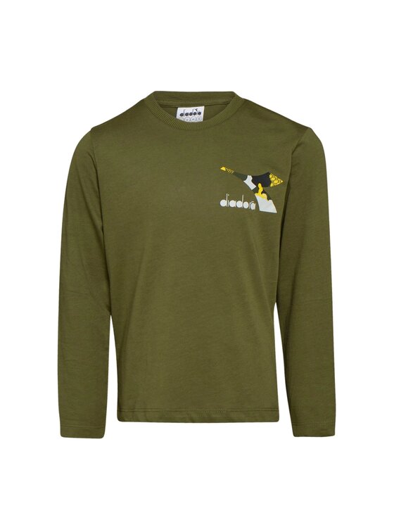 Diadora Diadora Bluzka DIADORA JU.LS T-SHIRT CHROMIA Zielony Regular Fit