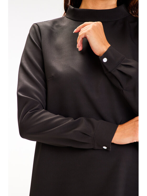 Awama Awama Vestito da giorno A599 Nero Basic Fit