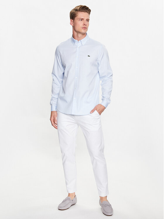 Lacoste Lacoste Košile CH2933 Světle modrá Regular Fit