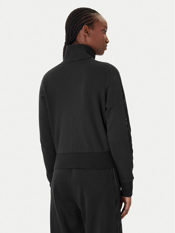 adidas adidas Суитшърт Firebird Lace KC8149 Черен Slim Fit