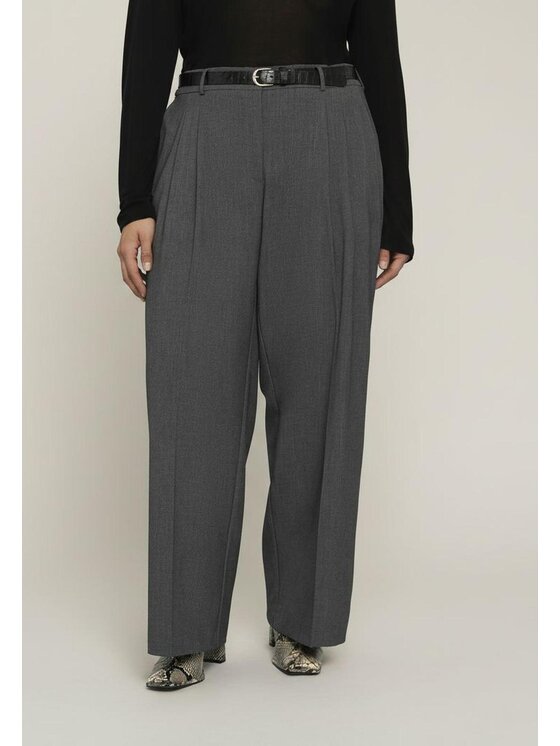 Fiorella Rubino Fiorella Rubino Pantaloni di tessuto P005T105136N013 Grigio Regular Fit