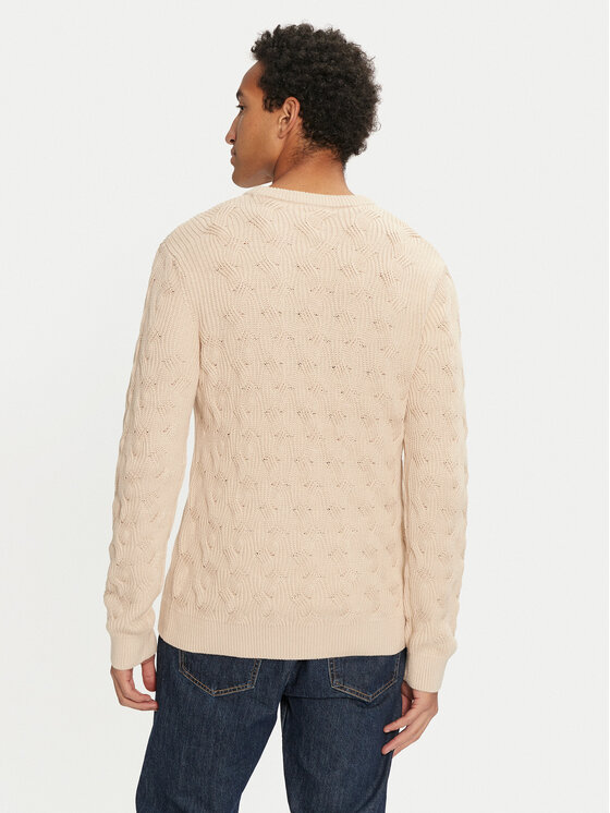 Selected Homme Selected Homme Sweter 16094503 Beżowy Regular Fit