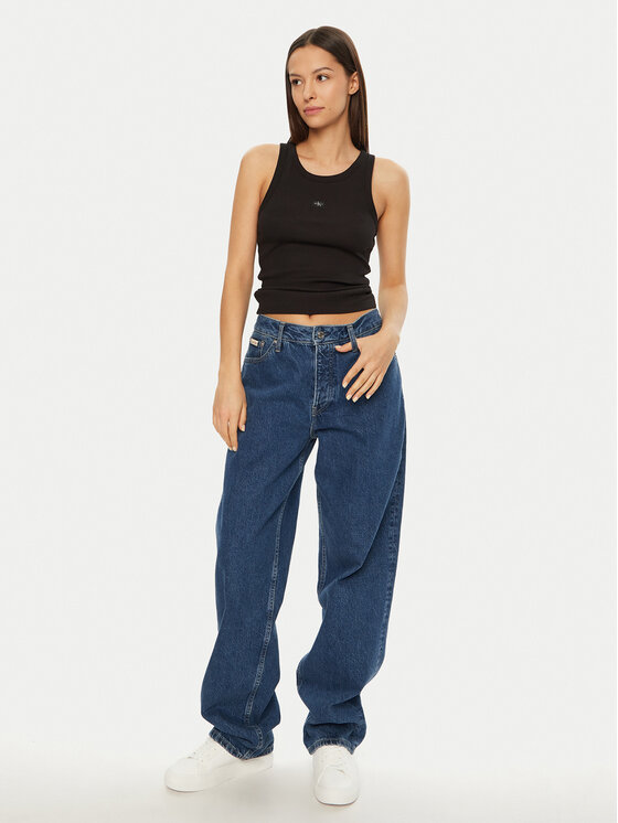Calvin Klein Jeans Calvin Klein Jeans Marškinėliai J20J224762 Juoda Slim Fit