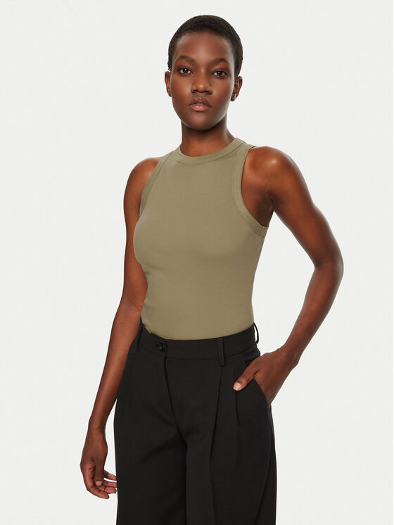 IVY OAK Top Klara IO1100X2350 Kaki Slim Fit