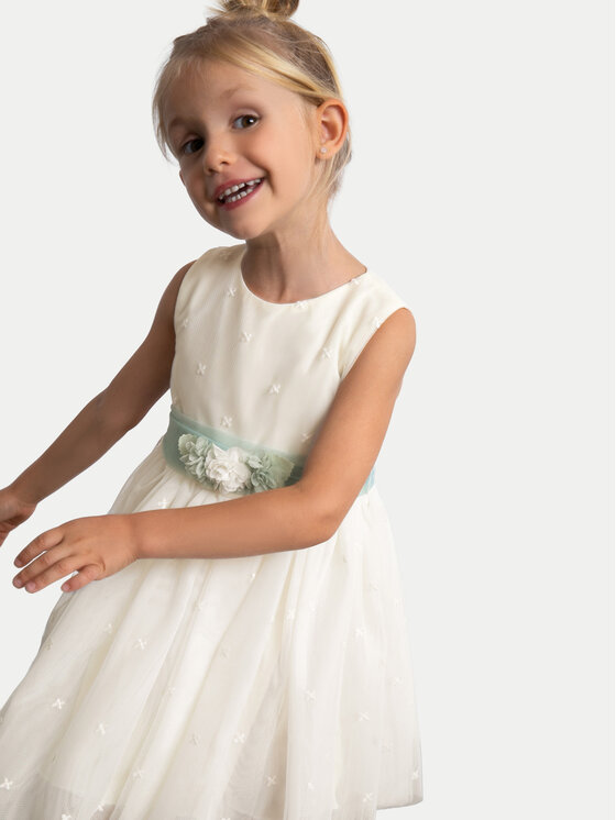 Mayoral Mayoral Vestito elegante 3919 Écru Regular Fit