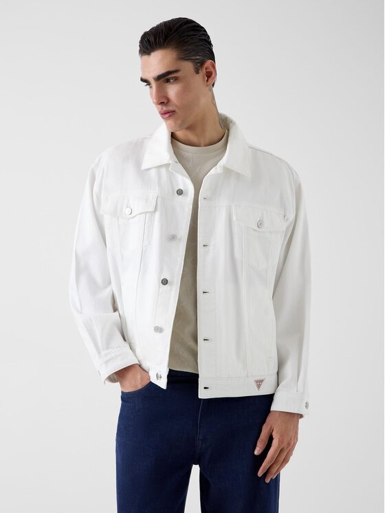 Guess Guess Kurtka przejściowa 182887 Biały Classic Fit