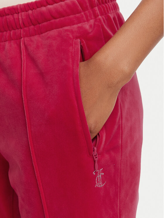 Juicy Couture Juicy Couture Spodnie dresowe Tina JCAPW045 Czerwony Regular Fit