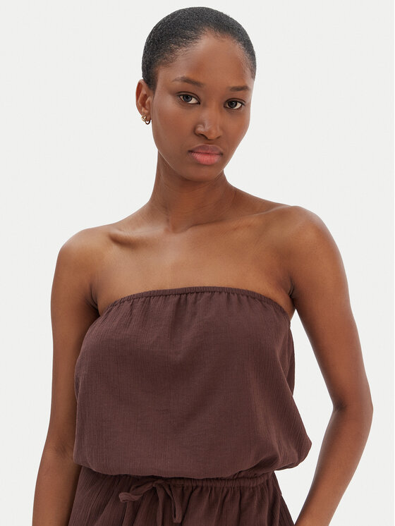 Seafolly Seafolly Jumpsuit Crinkle 55537-PS Braun Regular Fit