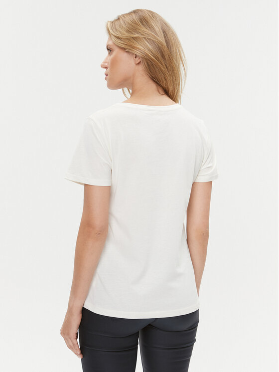 Cream Cream T-shirt Tuna 10610058 Bijela Relaxed Fit