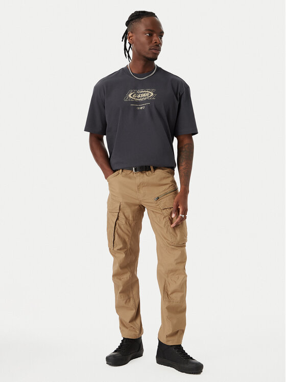 G-Star Raw G-Star Raw Marškinėliai Hyper D29377-E385 Tamsiai pilka Relaxed Fit
