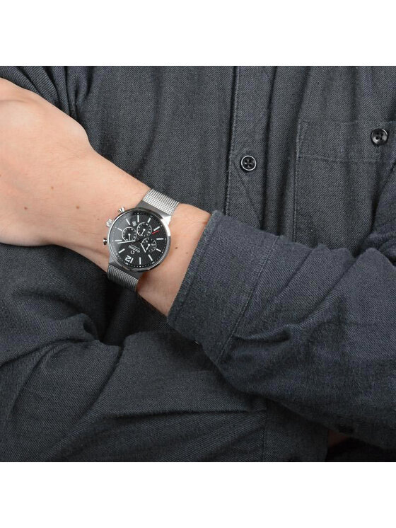 Obaku Obaku Zegarek V180GCCBMC Srebrny