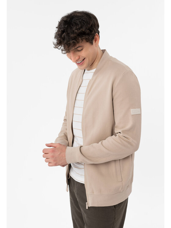 Volcano Volcano Bluza B-BONET Beżowy Regular Fit
