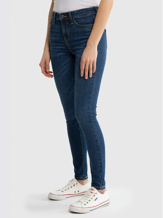 BIG STAR BIG STAR Jeansy LORENA HIGH WAIST Niebieski Skinny Fit