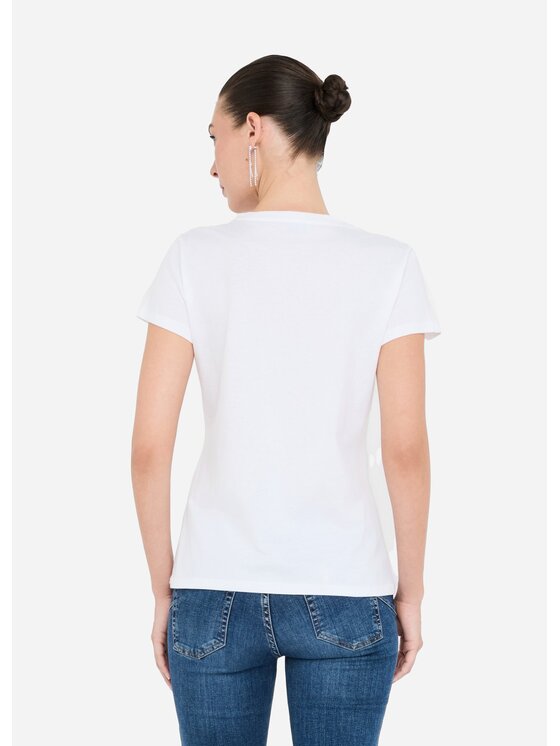 Liu Jo Liu Jo T-shirt UF5265JS923M9942 Bianco Regular Fit