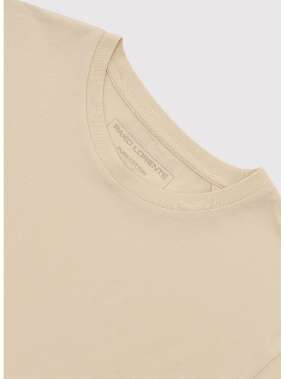Pako Lorente Pako Lorente T-Shirt P26SF-TT-002 Beżowy Regular Fit