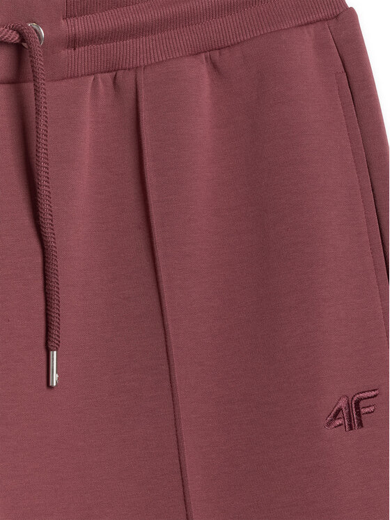 4F 4F Spodnie dresowe SPORT STORIES 25/26 Bordowy Regular Fit