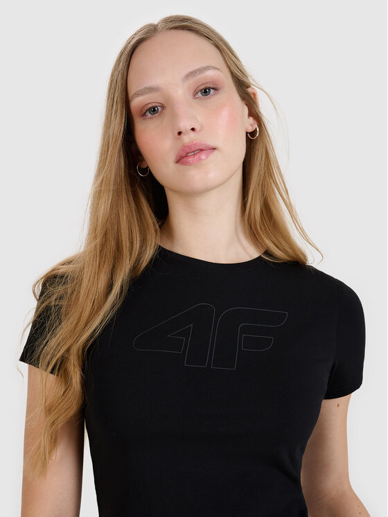4F 4F T-Shirt NOS Czarny Oversize