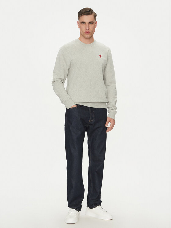 AMI Paris AMI Paris Pulóver BFUSW035.730 Szürke Regular Fit